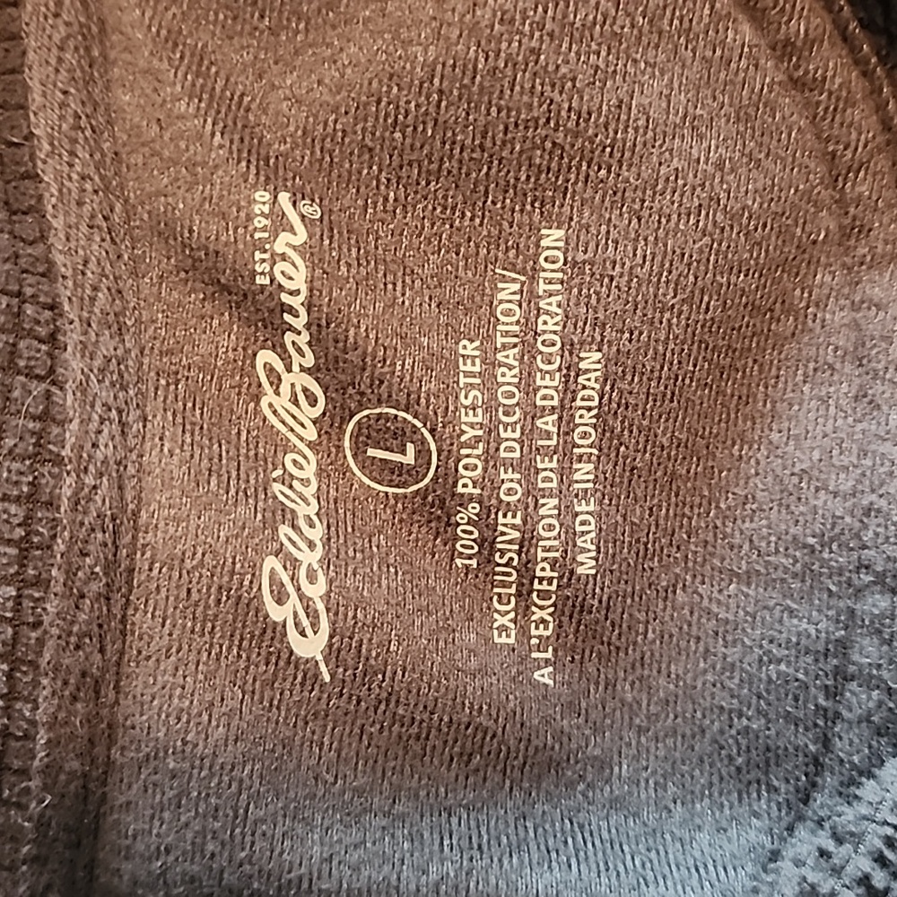 Eddie bauer grid fleece quarter zip - Picture 5 of 5